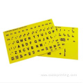 Braille with Large Print Keyboard Stickers Combined